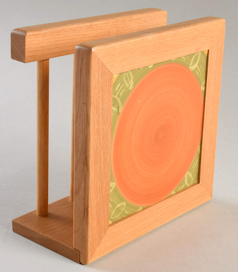 American Simplicity Villa 6 1/8" Natural Wood Napkin Holder  HC by Home-1