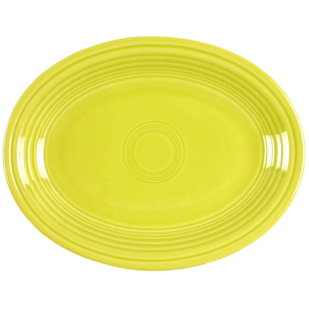 Fiesta Lemongrass (Intro 2009) 11" Oval Serving Platter by Homer Laughlin -1