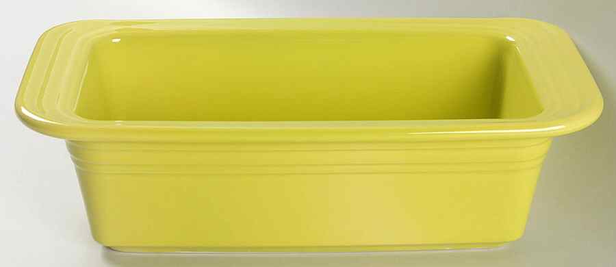 Fiesta Lemongrass (Intro 2009) Loaf Pan by Homer Laughlin -1