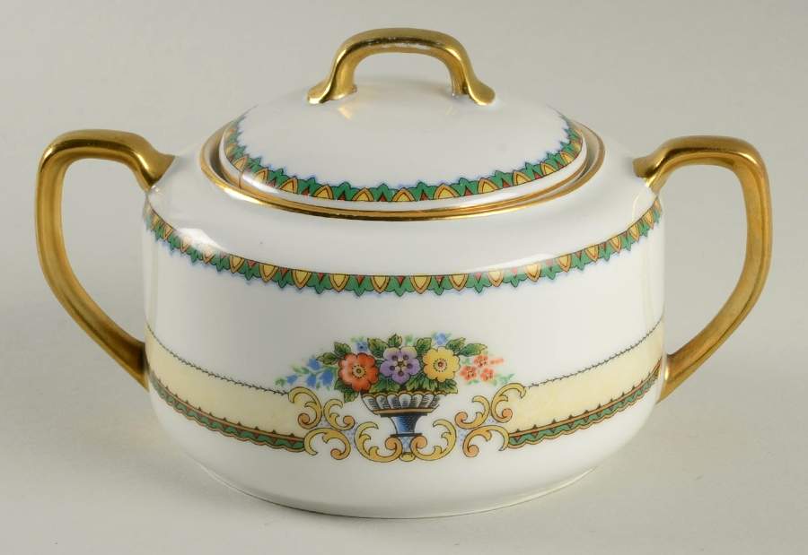 5993 Sugar Bowl & Lid by H&J Co (Bavaria)-1