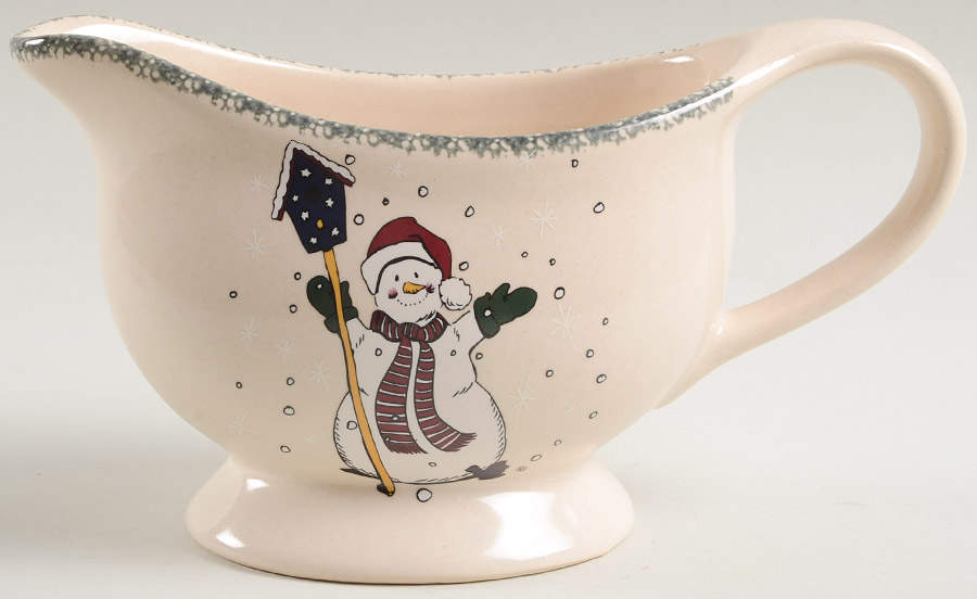 Snowman Gravy Boat by Home & Garden Party-1