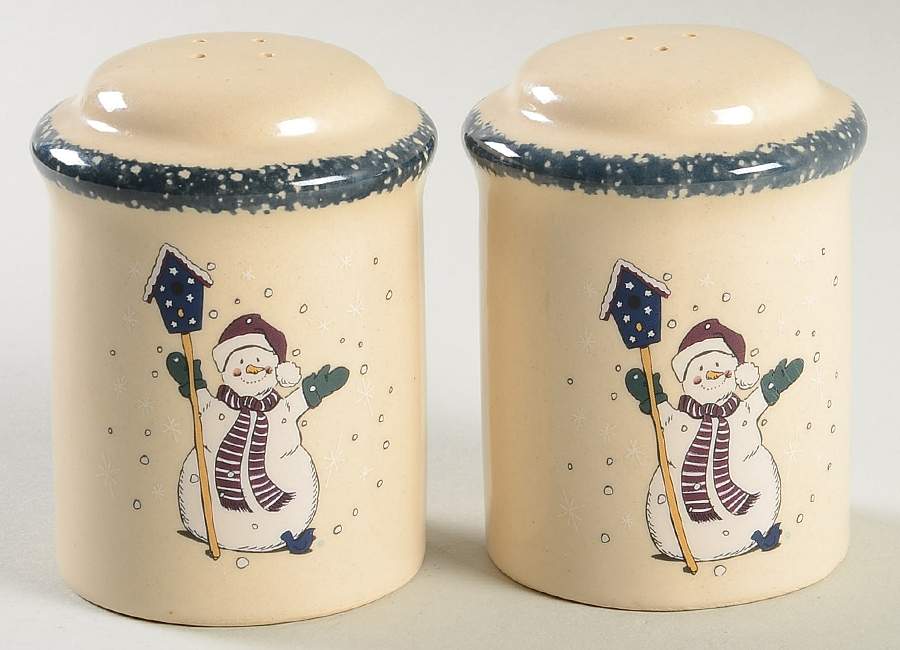 Snowman Salt & Pepper Set by Home & Garden Party-1