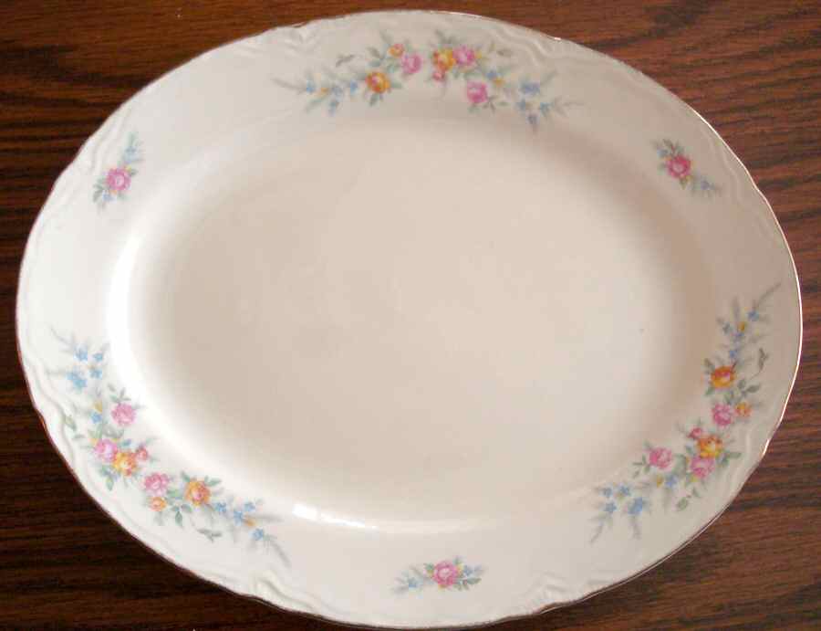 HLC3807 14" Oval Serving Platter by Homer Laughlin -1