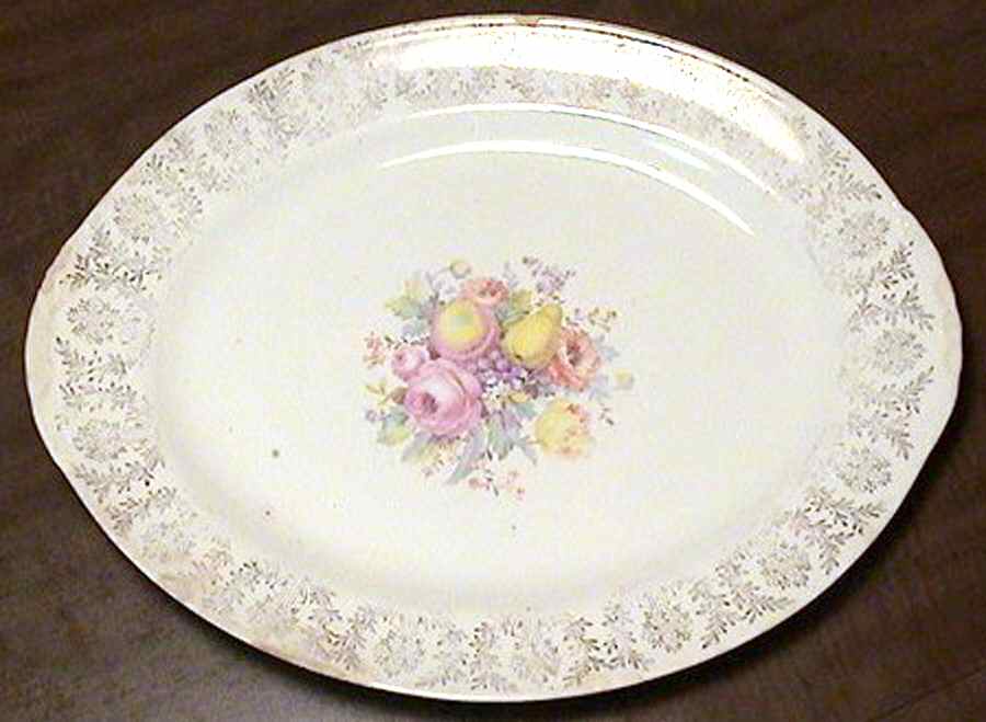 HLC3809 12" Oval Serving Platter by Homer Laughlin -1