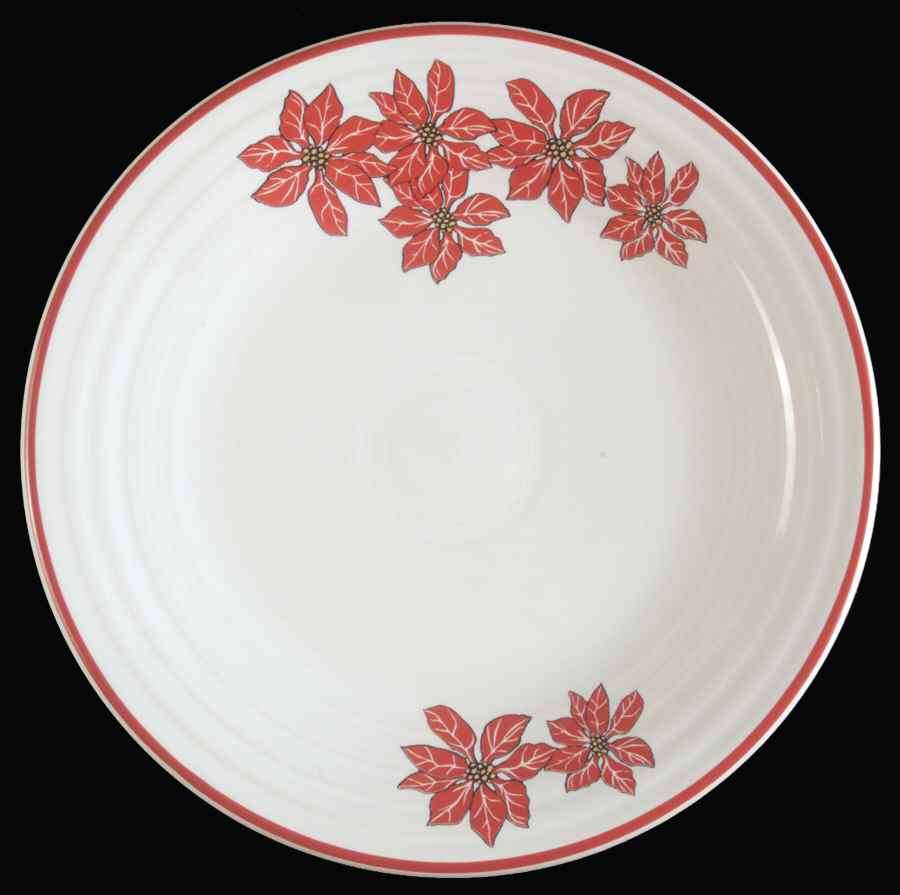 Fiesta Poinsettia Luncheon Plate by Homer Laughlin -1