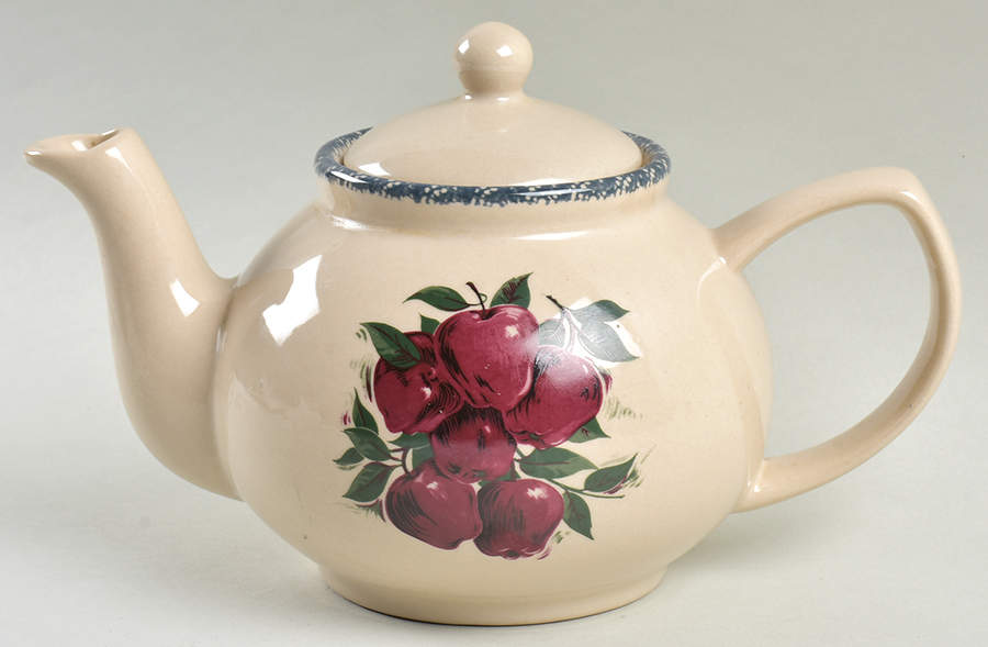 Apple Teapot & Lid by Home & Garden Party-1