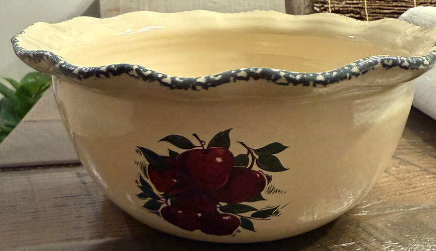 Apple 11" Round Serving Bowl by Home & Garden Party-1