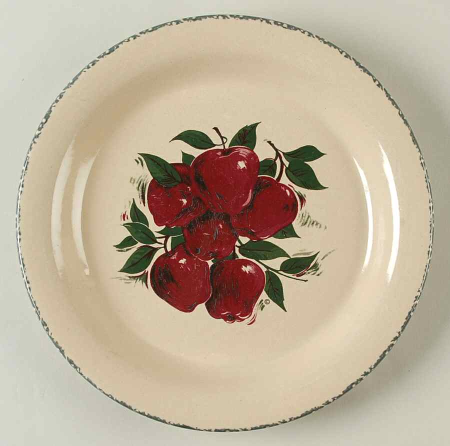 Apple Dinner Plate by Home & Garden Party-1