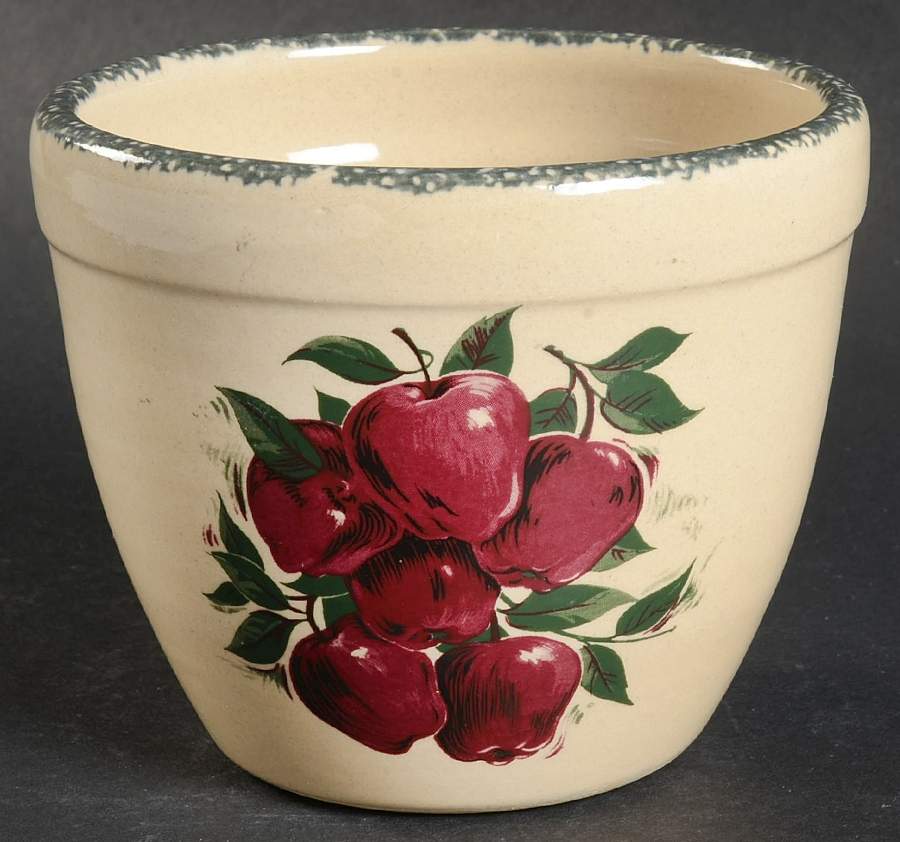 Apple 4" Flower Pot by Home & Garden Party-1
