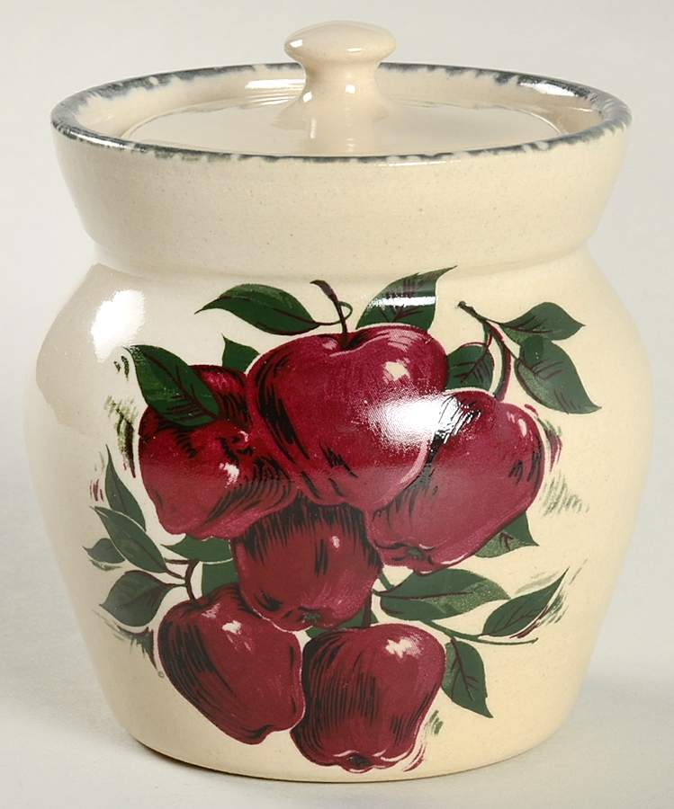 Apple Sugar Bowl & Lid by Home & Garden Party-1