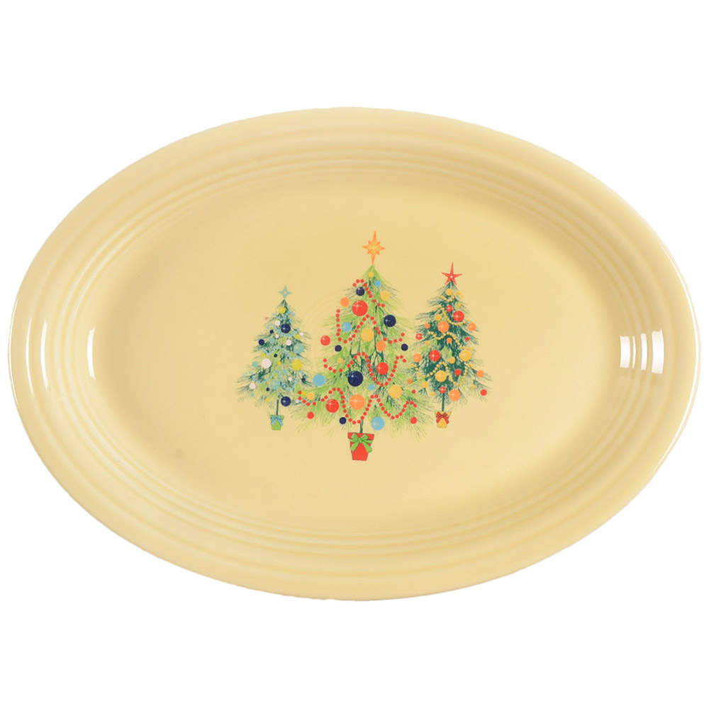 Fiesta Christmas Tree 13" Oval Serving Platter by Fiesta Tableware Company-1