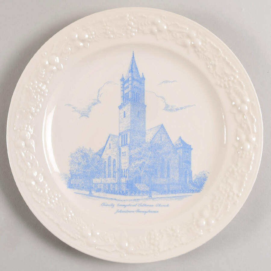 Church Plates (Various Shapes) Dinner Plate by Homer Laughlin -1