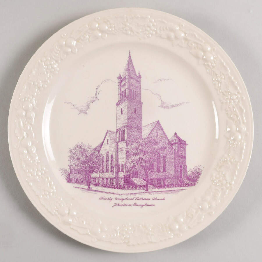 Church Plates (Various Shapes) Dinner Plate by Homer Laughlin -1