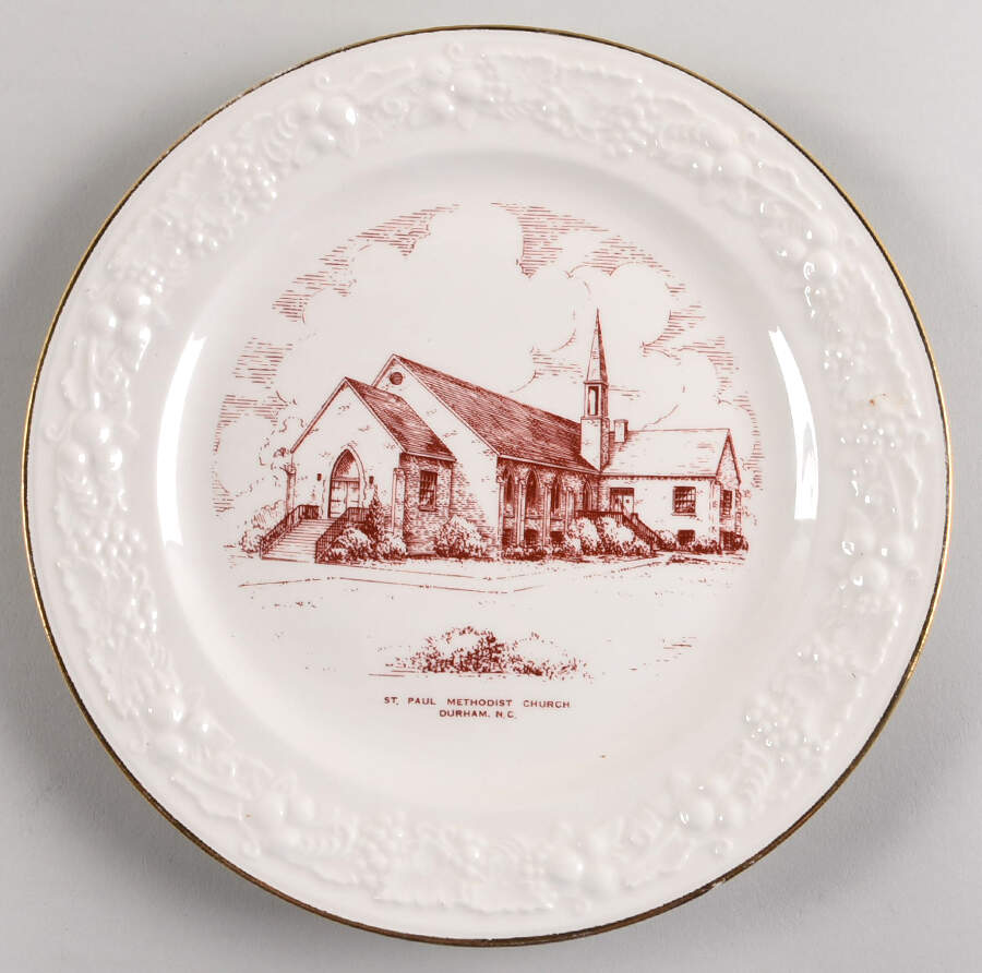 Church Plates (Various Shapes) Dinner Plate by Homer Laughlin -1