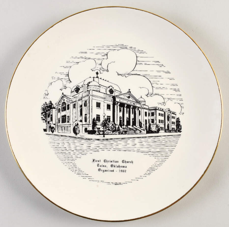 Church Plates (Various Shapes) Dinner Plate by Homer Laughlin -1