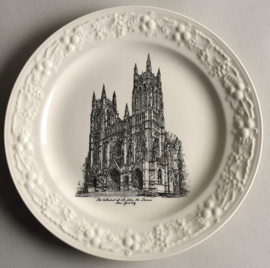Church Plates (Various Shapes) Dinner Plate by Homer Laughlin -1