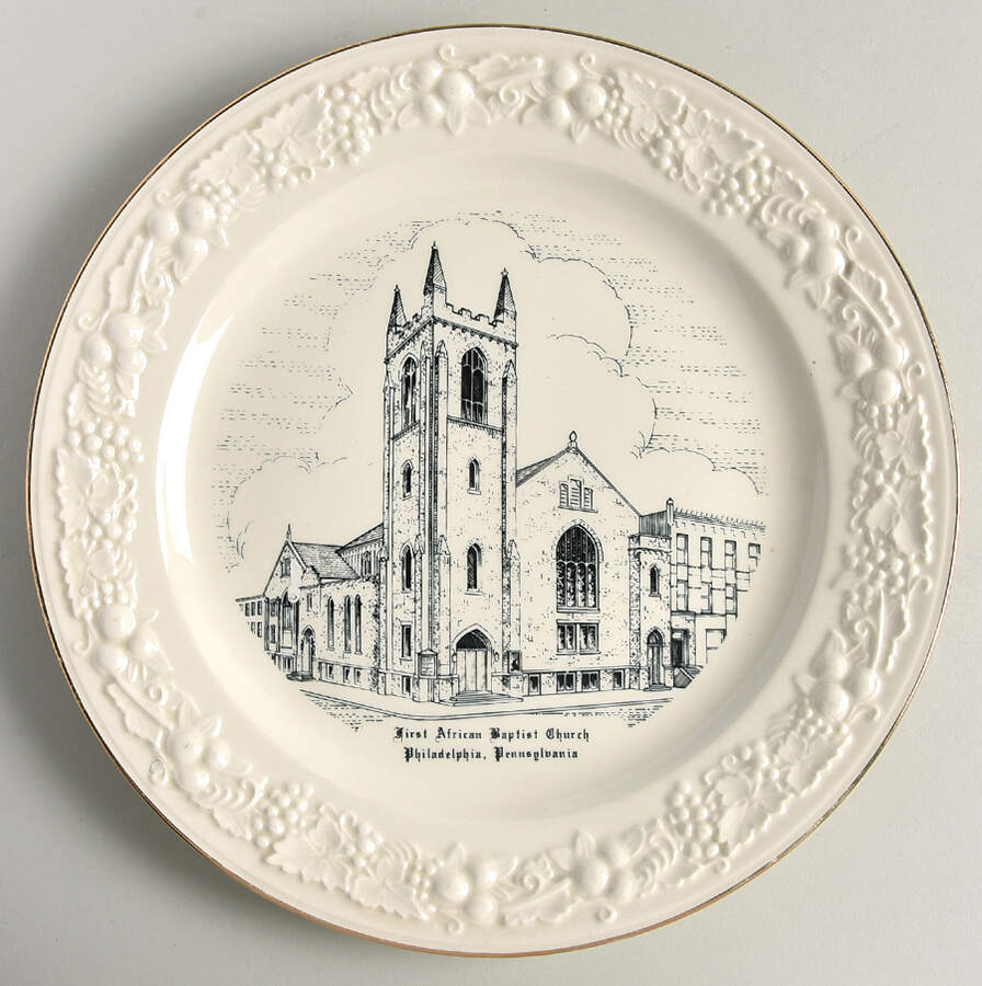 Church Plates (Various Shapes) Dinner Plate by Homer Laughlin -1