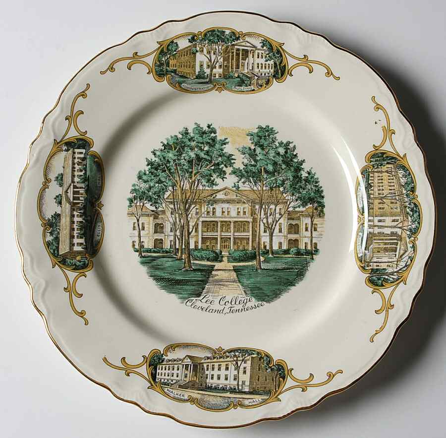 Church Plates (Various Shapes) Dinner Plate by Homer Laughlin -1