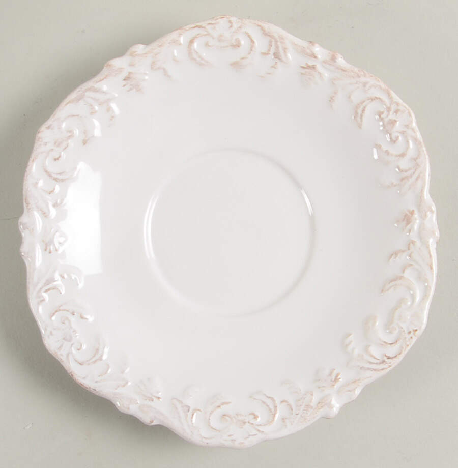 Madison Collection Antique White Saucer by Home Essentials-1