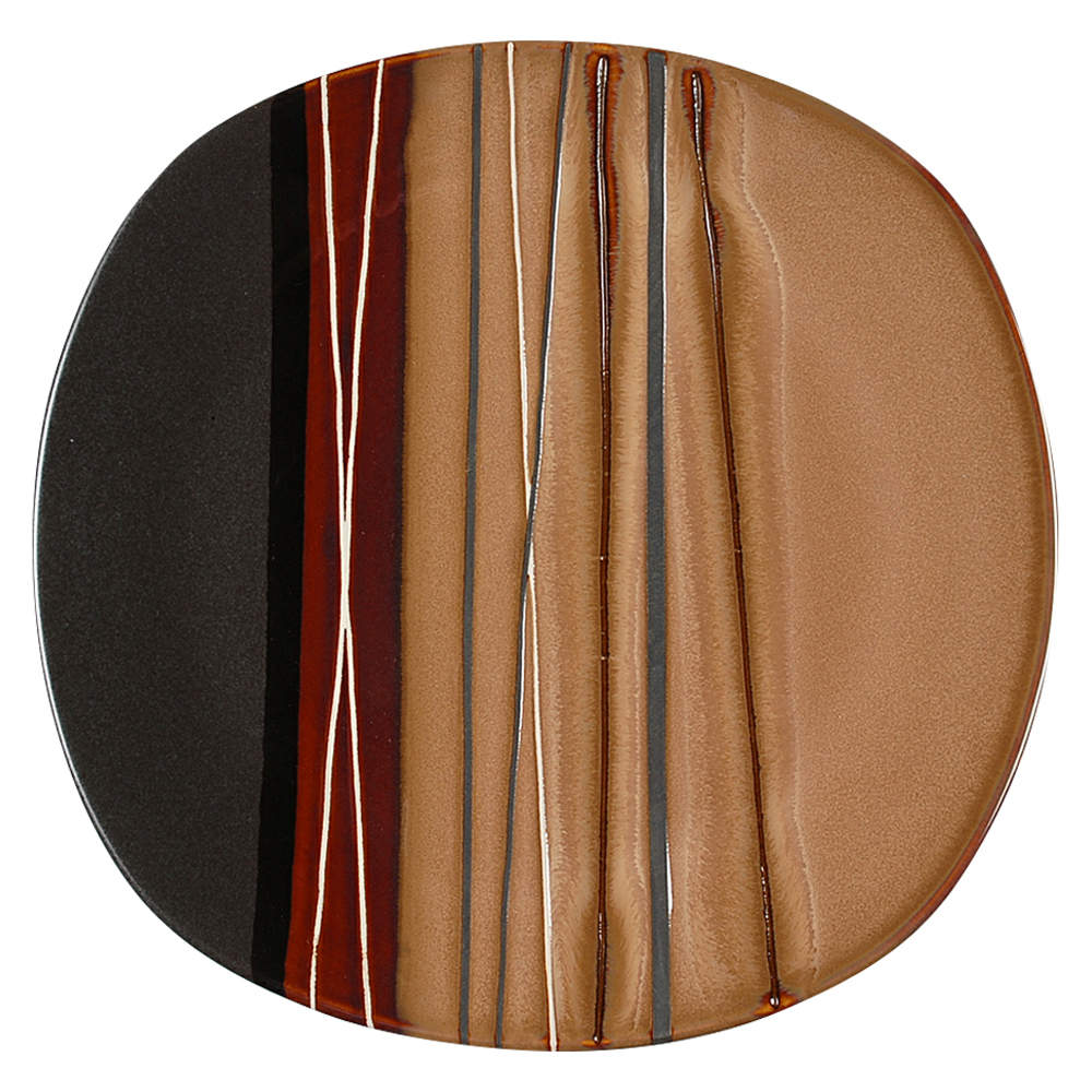 Bazaar Brown Dinner Plate by Home Trends-1
