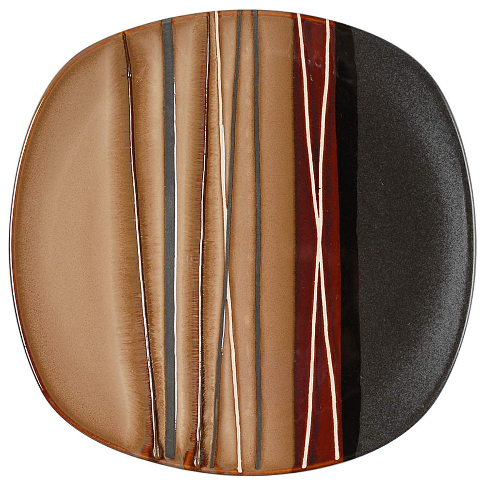 Bazaar Brown Salad Plate by Home Trends-1
