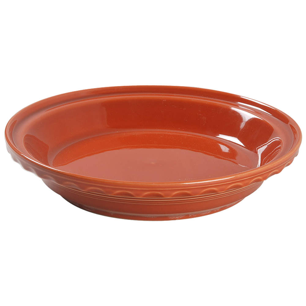 Fiesta Paprika (Intro 2010) 10" Pie Baking Plate by Homer Laughlin -1