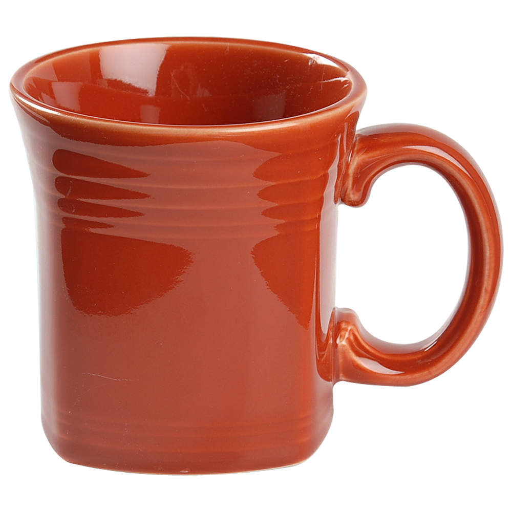 Fiesta Paprika (Intro 2010) Square Mug by Homer Laughlin -1