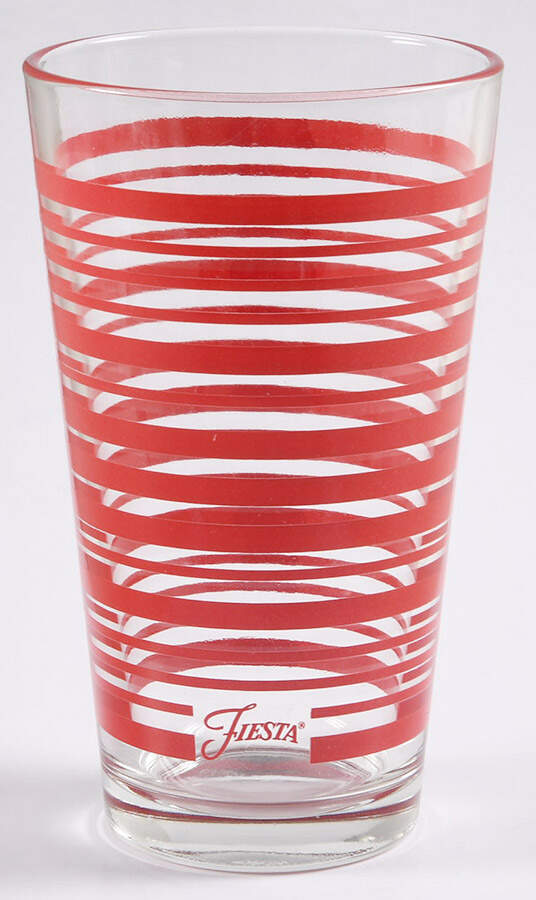 Fiesta Paprika (Intro 2010) Glassware Highball by Homer Laughlin -1