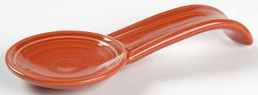Fiesta Paprika (Intro 2010) Spoon Rest/Holder (Holds 1 Spoon) by Homer Laughlin -1