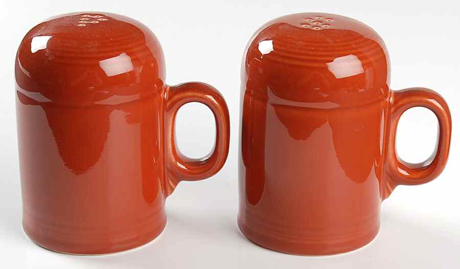 Fiesta Paprika (Intro 2010) Stove Top Salt & Pepper Set by Homer Laughlin -1