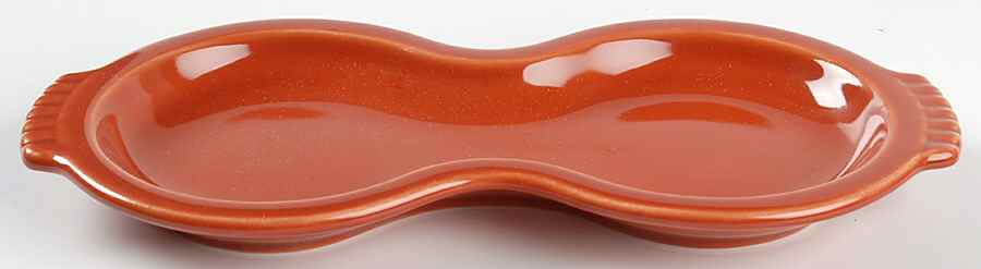 Fiesta Paprika (Intro 2010) Tray for Creamer & Sugar with Lid by Homer Laughlin -1