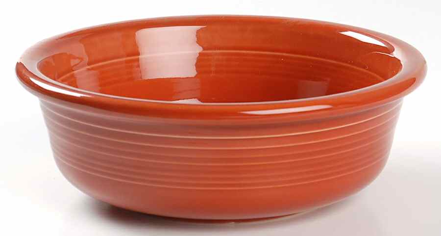 Fiesta Paprika (Intro 2010) 7" Round Vegetable Bowl by Homer Laughlin -1