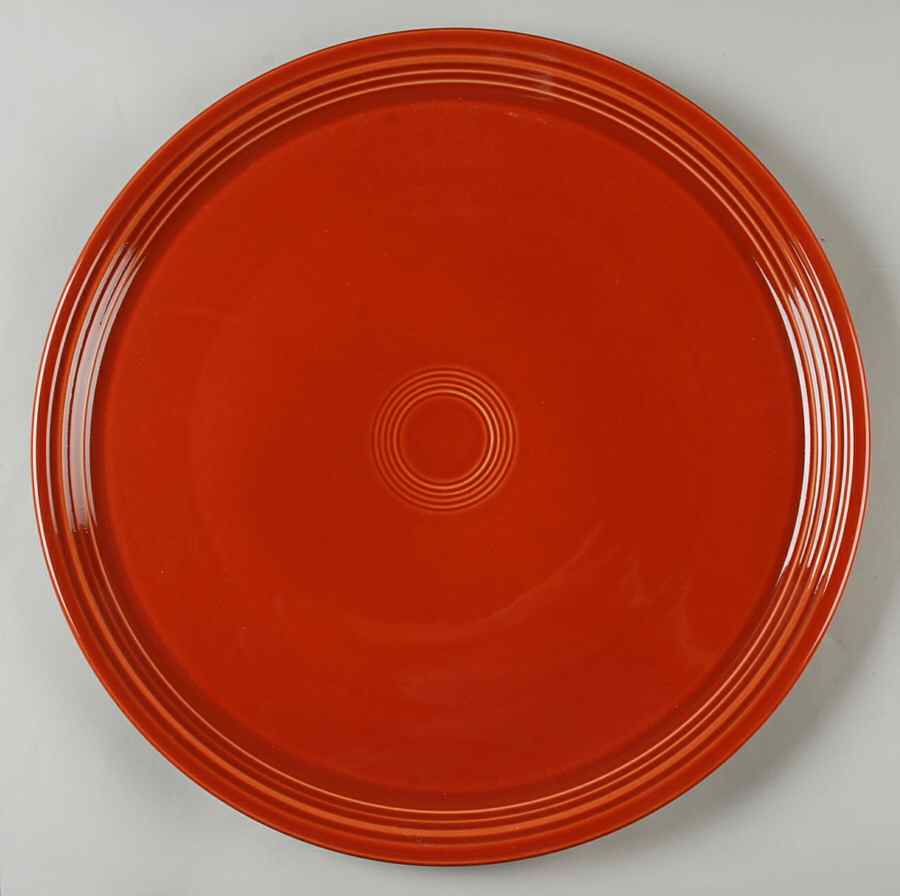 Fiesta Paprika (Intro 2010) 15" Pizza Tray by Homer Laughlin -1