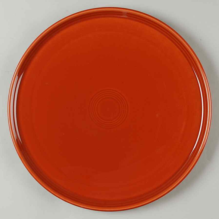 Fiesta Paprika (Intro 2010) 12" Pizza Tray by Homer Laughlin -1