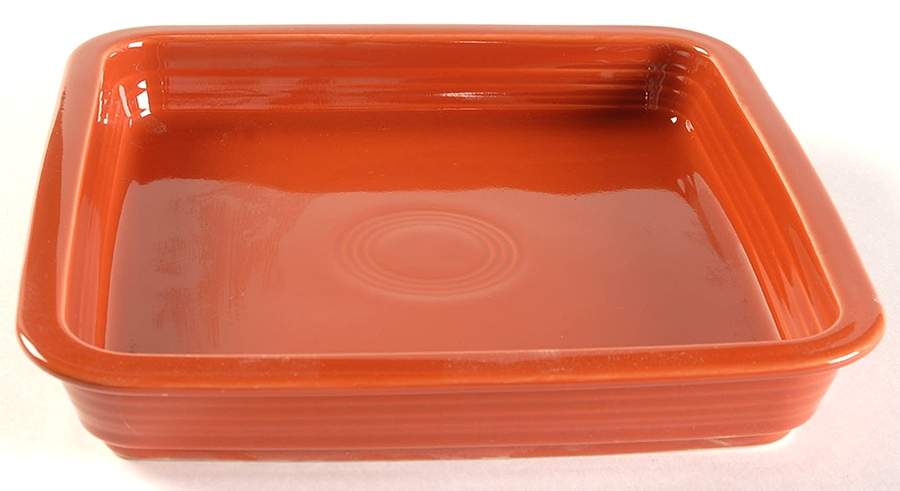 Fiesta Paprika (Intro 2010) Square Utility Tray by Homer Laughlin -1