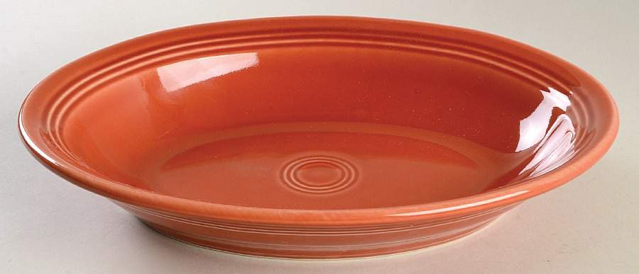 Fiesta Paprika (Intro 2010) 12" Oval Vegetable Bowl by Homer Laughlin -1