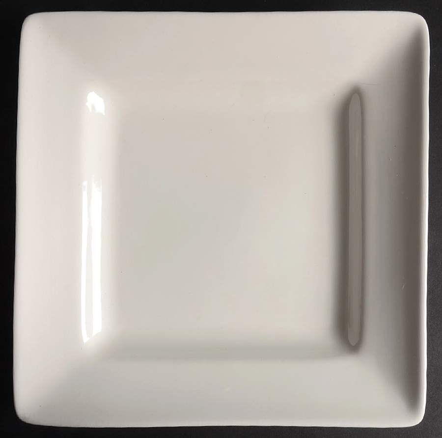 Barcelona White Square Dinner Plate by Hd Designs-1
