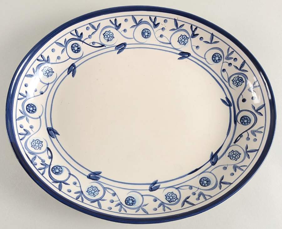 Annalise 15" Oval Serving Platter by Hd Designs-1