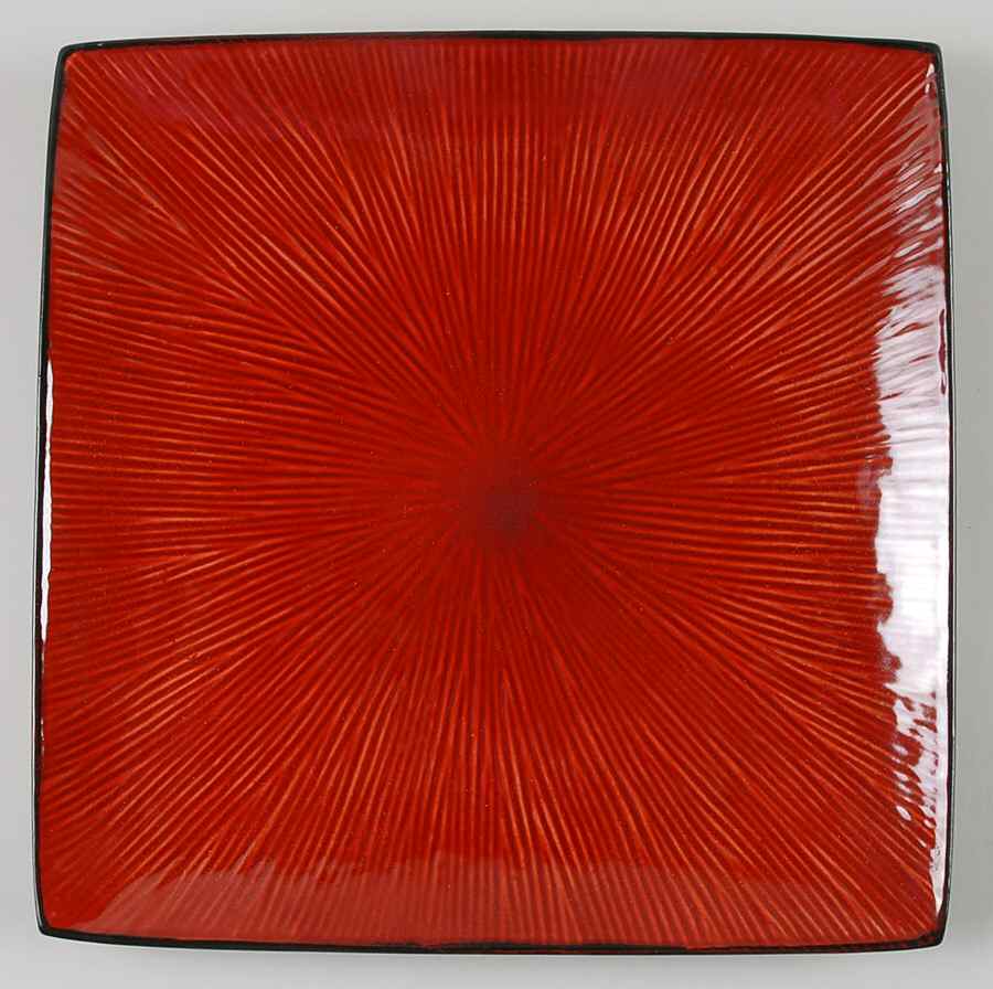 Red Bamboo Dinner Plate by Home Essentials-1