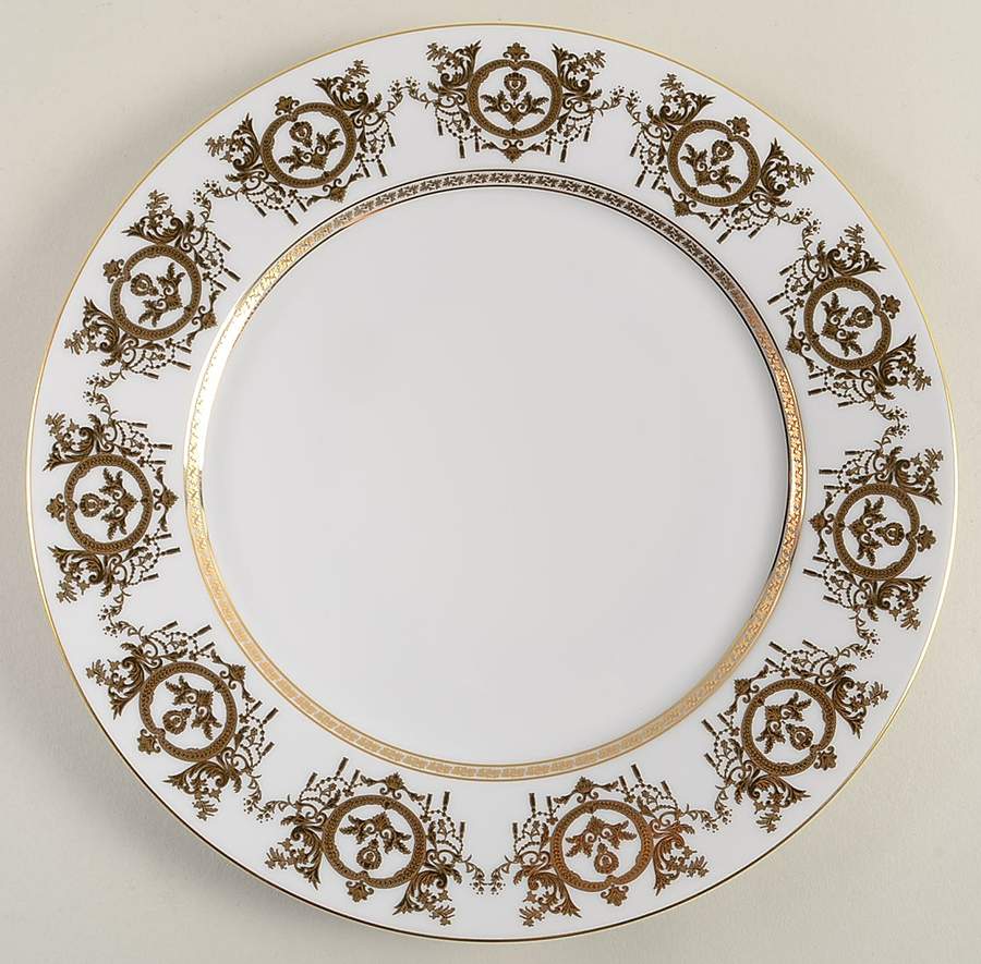 Ritz Imperial Blanc (White) Dinner Plate by Haviland-1
