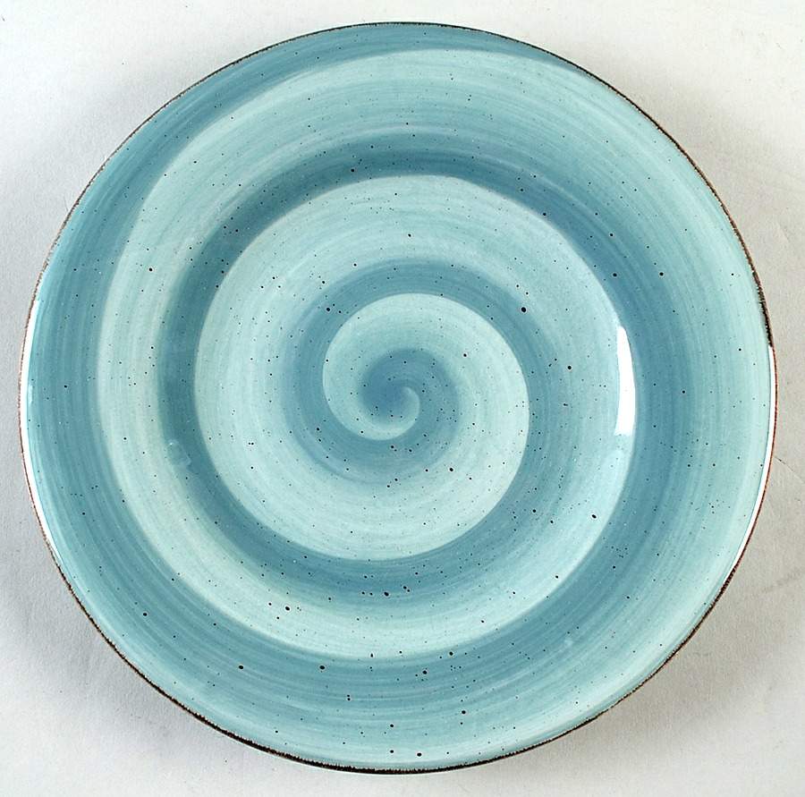 Twist Light Blue Salad Plate by Hausenware-1