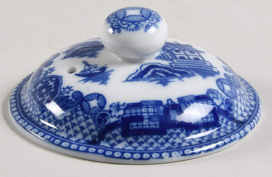 Blue Willow Lid for Teapot by Harold Import Comp-1