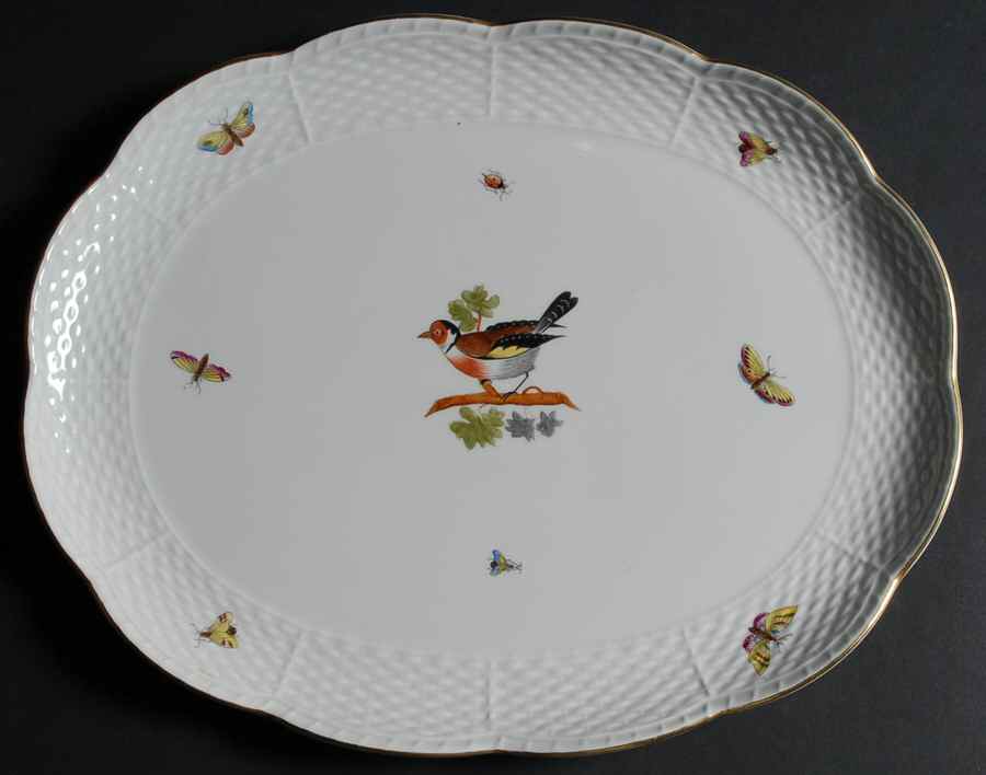 HO 11" Oval Serving Platter by Herend-1