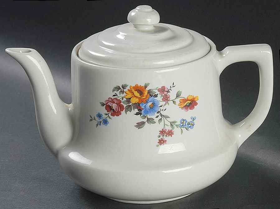 Wildflower Scoop Coffee Pot & Lid by Hall-1
