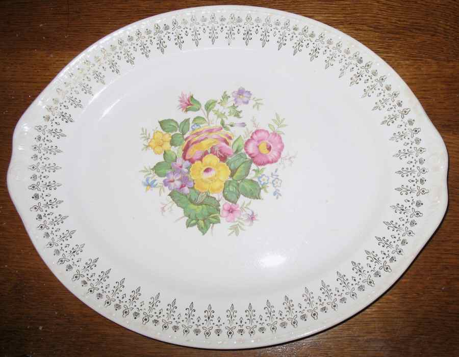 HLC3895 11" Oval Serving Platter by Homer Laughlin -1