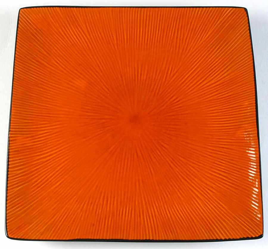 Orange Bamboo Dinner Plate by Home Essentials-1