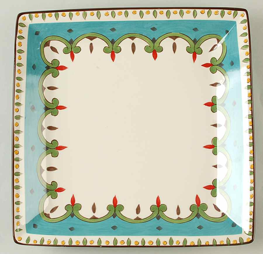 Sofia Square Dinner Plate by Home Accents-1