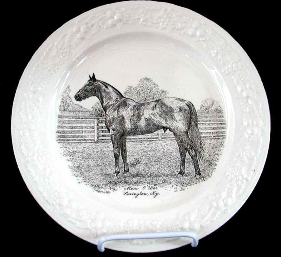 Man O' War Dinner Plate by Homer Laughlin -1