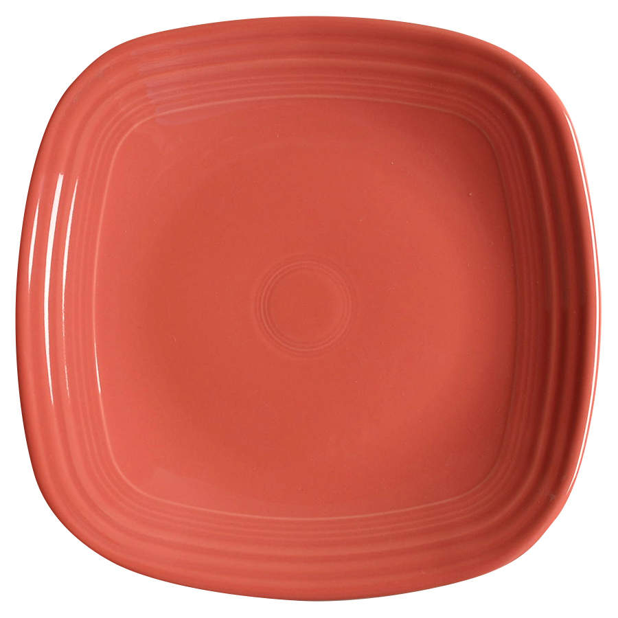 Fiesta Flamingo (Intro 2012) Square Dinner Plate by Homer Laughlin -1