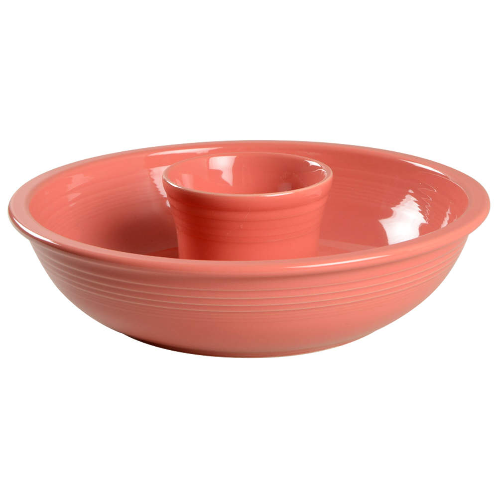 Fiesta Flamingo (Intro 2012) (2 Piece) Chip & Dip Set by Homer Laughlin -1